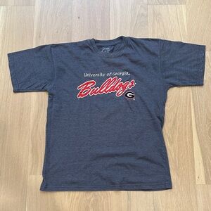 University of Georgia Bulldogs T-Shirt Embroidered Mens Size Large UGA Dawgs Tee